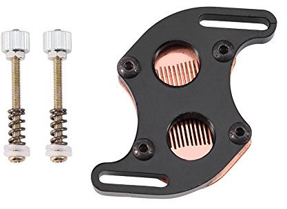 Richer-R Bloque de Refrigeración de Agua para CPU Waterblock 50 mm Base de Cobre Fresco Interior Canal 4.4-5.8CM Adecuado para 4.4-5.8cm Pitch of Diagonal Mainboard