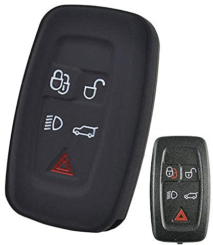 XUKEY 5 Button Silicone Car Key Case For Land Rover Discovery 4 for Range Rover Sport Vouge 2009 2010 2011 2012 Cover Keyless Remote Fob Shell