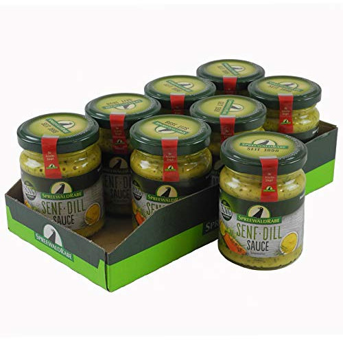Senf-Dill Sauce mit Honig 8er Set (8 Gläser à 120 ml)
