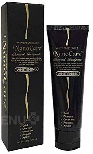 Nano Care Whitening Toothpaste with 24K Gold and Activated Charcoal nanoparticles 100ml / Nano Care Whitening Zahnpasta mit 24K Gold und Aktivkohle-Nanopartikeln 100ml Hergestellt in Korea
