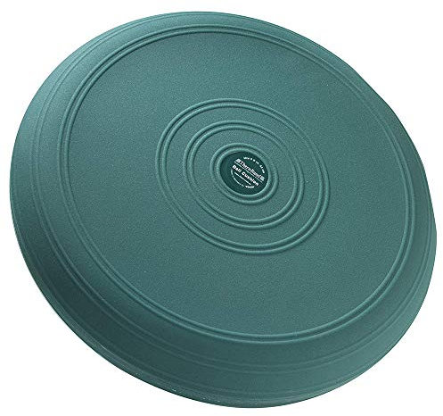 TheraBand Dynair Senso 33cm Ball Cushion, Wobble Disc for Balance Training, Dynamic Sitting, & Physiotherapy, Great for Active Sitting & Correct Posture, Green