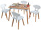 Mid-Century Kid Set Mit Tisch und 4 Stuhlen für Kleinkinder