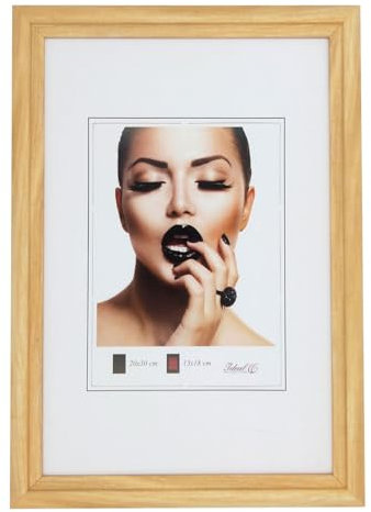 IDEAL TREND Artus Kunststoff Bilderrahmen Wanddeko Collage Poster Bilder Foto Rahmen: Farbe: Natur | Format: 40x60