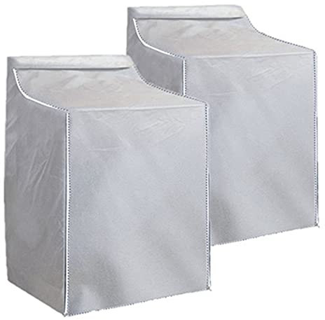 Ericlin Paquete de 2 fundas para lavadora y secadora, cubierta de lavadora de carga superior, cubierta protectora para secadora, a prueba de polvo, diseño de cremallera impermeable para un fácil uso,