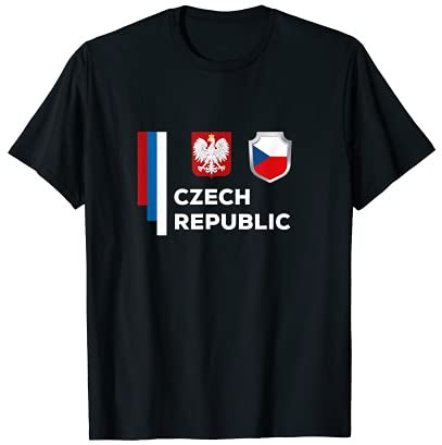 Tschechische Republik Sport Fußball Flagge Prag T-Shirt