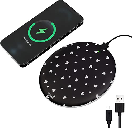 iJoy Disney Wireless Charger- Wireless Charging Station Pad for iPhone/Andriod/More- Wireless Charging Pad- Wireless Cell Phone Charger Up to 10W Qi Wireless Charger (No Adapter Included)