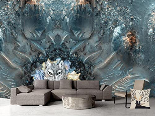 Papier Peint Panoramique Fleur De Loup De Texture De Pierre Papier Peint Intissé 3D Murale Tableaux Muraux Tapisserie Salon Chambre