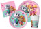 Kit Mesa Fiesta Party Patrulla Canina Paw Patrol Skye & Everest para 24 personas (112 piezas: 24 platos de papel Ø23cm, 24 platos de papel Ø20cm, 24 vasos 200ml, 40 servilletas de papel 33x33cm)