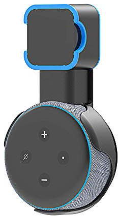 Aokicase Compatible with Amazon Echo Dot 3rd Holder, Wall Mount, Stand, Accessories with Integrated Cable Management, No Screws Required, Speaker Accessories Rack (Amazon Echo Dot 3rd, Black) A333