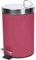 Douceur d'Intérieur, Poubelle à Pédale (3 L) Métalia Framboise, Métal