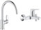 Grohe Mitigeur Monocommande Evier Bec C Bauloop 31368001 (Import Allemagne) Chromé & Mitigeur monocommande Bain Douche Start Flow, robinet à montage mural, raccord fileté pour flexible en 1/2