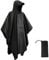 HYCOPROT Regenponcho Leichte Wasserdicht 210T Oxford Ripstop Wiederverwendbar Regencape, Regenponcho mit Brusttasche 3 in 1 Multifunktionaler Regenmantel für Jagd, Trekking, Camping, Angeln