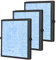 3 Pack AROEVE MK04 Air Purifier H13 True HEPA Filter Replacement - 3 Stages, Compare to Part # MK04LX