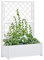 BaraSh Jardinière avec Treillis 100x43x142 cm PP Blanc,Jardiniere sur Pieds,Jardiniere Terrasse