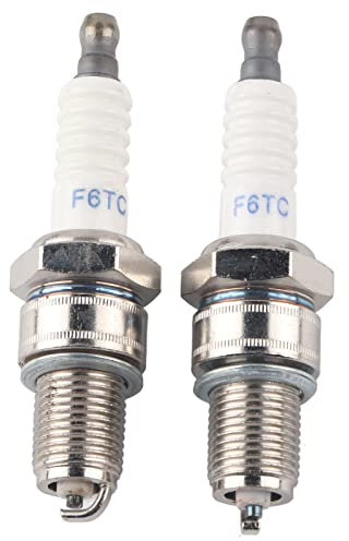 Gavigain Zündkerze Motor,Rasenmäher Zündkerze,2PCS Zündkerze Ersatz F6RTC für MTD 951-10292 751-10292 Torch Motor 131-039 Rasenmäher