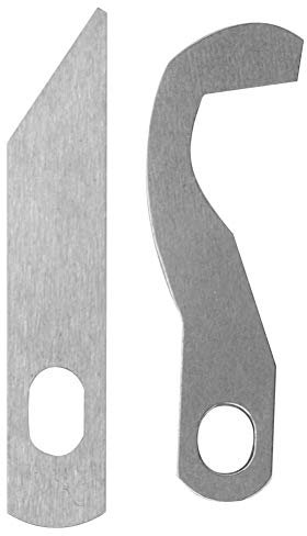 Brother 925D 929D 1034D 3034D Ober- und Untermesser-Ersatzset, Langlebige Winkelklingen, Metall für Reibungsloses Nähen und Professionelles Schneiden