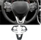 Panel Interieurleisten Auto Lenkrad Taste Trim Abdeckung Aufkleber Für Toyota Für RAV4 Für XA50 Für Corolla E210 Für RAV 4 Für Hybrid 2019-2023 Zubehör Zierleisten Innen (Farbe : Kohlefaser)