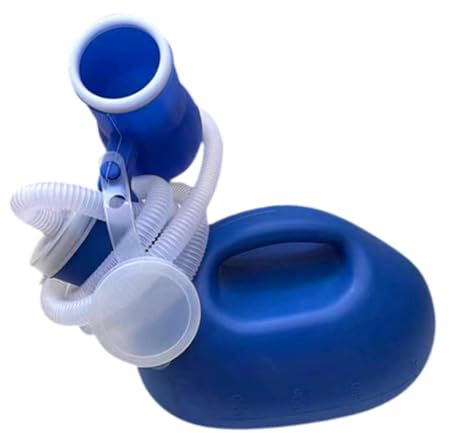 harayaa Urinale für Männer, Männertöpfchen, 149,9 cm langes Rohr, männliche Urinflasche für den nächtlichen Gebrauch zu Hause, Blau