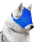 Ohcozzy Beruhigende Augenmaske für Hunde, mit weichem, flexiblem Stoff, verstellbare Haustiermaske, Maulkorb für Hunde, Fellpflege, gegen Autokrankheit (XL, Blau)
