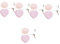 FRCOLOR 10 Pièces essuie-glace de téléphone chiffon à lunettes portable nettoyant pour écran nettoyage lunettes nettoyeur verre nettoyeur d'écrans lingettes d'écran mobiles pp rose