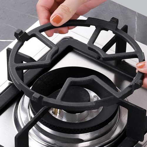 HpLive Réducteur d'anneau de gaz - Anneau de réduction pour cuisinière à gaz - Support de plaque de cuisson - Rack pour cuisinière à gaz, plaque de cuisson - Antidérapant réglable