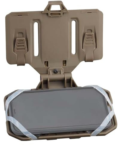 Tacticals Vest Phone Holder Phone Holder Plate Carrier Phone Holder Plate Carrier Quick Release Chest Navigation Board Utility for Screen Size, mud phone chest holder, see