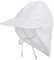 Durio Unisex Schirmmütze Kinder mit Nackenschutz Baby Sonnenhut UV SPF50+ mit Bindebänder Kleinkind Sommermütze Weiß 3 Monate-18 Monate