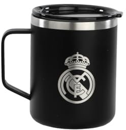 KINETICO SPAIN S.L.U. Real Madrid 2. Team 24/25 Thermobecher, Edelstahl, doppelte Isolierung, 12 Stunden Heißgetränk und 24 Stunden Kaltgetränke, 350 ml, 8,4 x 10,7 cm, marineblau, M, Casual