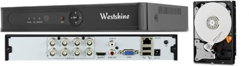 8 CHANNEL DVR 4K/N 8MP 5MP Hybrid PROFESSIONAL CCTV Video Recorder P2P HDMI VGA With Hard Drive (500, GB)