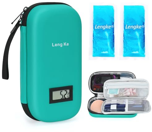 YOUSHARES Bolsa para Bolígrafo Insulina con 2 Bolsas Refrigerantes TSA, Nevera para Insulina, Bolsa Isotérmica Mini Estuche para Jeringuillas, Otros Accesorios de Medicación