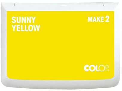 COLOP Timbri MAKE 2 giallo sunny 70 x 110 mm, cuscino per timbri tradizionali e timbri creativi