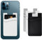 Oykrueats 3 Stück Kartenhalter Handy,Handy Kartenhalter Zum Aufkleben,Kieselerde Handy Kartenhalter,Kartenhalter Hülle für Smartphone,Handy Kartenhalter Kreditkarten und Bargeld(Grau,Weiß,Schwarz)
