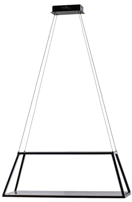 Lucande LED Mensola dimmbar (Modern) in Schwarz aus Aluminium (1 flammig,) Wohnzimmerleuchte