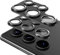 NoveltyThunder Camera Lens Protector for Samsung Galaxy S23 Ultra, Full Coverage 9H Tempered Glass Ring Cover, Matte Metal Plate (3 Pack (3 PC))