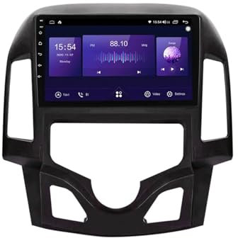 Android 15 2 DIN Radio Coche Pantalla Táctil de 9 Radio para Hyundai i30 2006-2011 Unidad Central estéreo Coche con Navegación GPS BT Radio FM Cámara Trasera(8+256G)