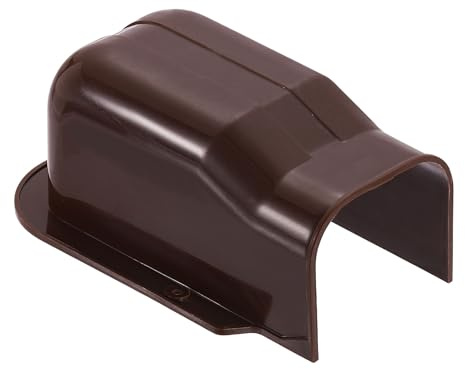 PATIKIL 3 PVC Decorative Line Cover, Wall Entry Cap Tubing Parts Accessories for Air Conditioner Central AC Heat Pump (Coffee)