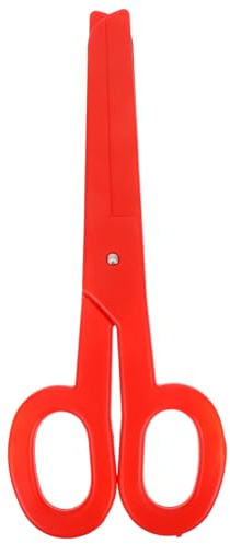 POPETPOP Riesige Clown Schere als Kostümrequisite Rote XXL Party Requisite für Halloween Zirkus Maskenball und Bühnenshow Sicheres Deko Accessoire für Erwachsene
