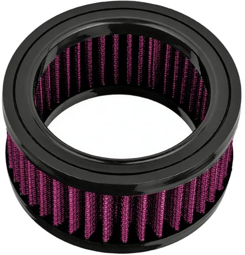 BOLOJAU XL 883 Filtro aria Ricambio elemento di aspirazione per Harley Sportster Iron XL 883 XL1200 Sport Nightster 72 Forty-Eight Moto 1988-2015, Nero