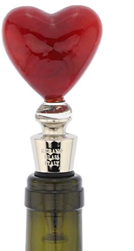 Murano Glas Herz von Venedig Flaschenverschluss
