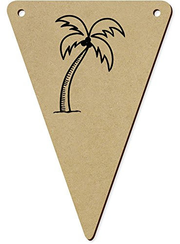 Azeeda 5 x 140mm 'Palm Tree' Bunting Pennants/Flags (BN00047115)