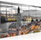 Runa Art Wandbild XXL Hamburg Wohnzimmer Schlafzimmer 200 x 80 cm Grau 5 Teilig - Made in Germany - 603055b
