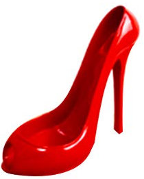 1pc Creative Résine Wine Rack Haute Forme Talon Bouteille Rouge Support de Rangement Bouteille de vin Ornement d'affichage pour la Maison de Mariage Fête d'anniversaire - Rouge