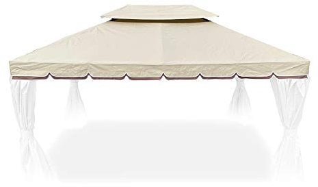 San Marco Copertura o Telo Impermeabile di Ricambio per Gazebo 3x4 da 380 gr/mq, Giardino, in Poliestere