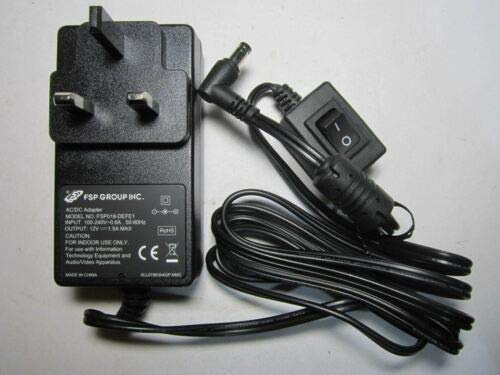 Replacement for 12V 1.5A AC-DC Adaptor Power Supply for ARUBA APIN0225 Wireless Access Point WAP