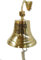 Moritz Wandglocke Schiffsglocke Messing Klingel Tür Glocke mit Seil 30cm