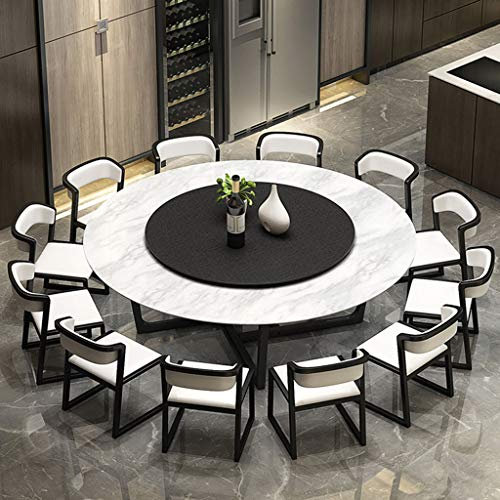 G&Y-1 Massivholz Esstisch Rotating Lazy Susan Glas Drehplatte Großes Drehbares Tablett, Runder Drehteller-Servierteller Ø80 / 90 cm