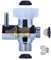 Brass Bidet T Adapter with Shut-Off Valve,3 Way 7/8 or 15/16 and 1/2 or 3/8,Metal T Valve for Bidet,Toilet Tee Connector Diverter Valve