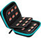 Butterfox 45 Switch Game Case for Nintendo Switch, Switch Game Card Storage Holder or PS Vita Or SD Memory Card Case (45 Game + 12 MicroSD) - Black/Blue