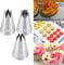 Set di 3 beccucci per tubazioni per torte, kit fai da te per glassa a forma di rosa, per decorare torte (1 m, 2D, 2F)