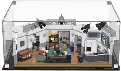 Acrylic Display Case for Lego 21328 Ideas Seinfeld, Dust Protected Storage and Organize Display Box for LEGO model, Size: 35x30x15 cm, Gift Idea for Adults